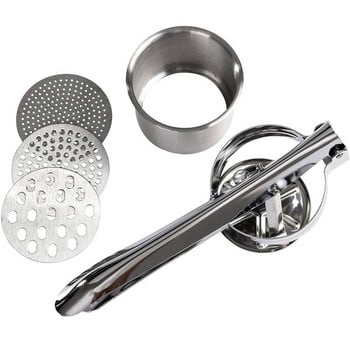 Εγχειρίδιο Potato Masher Potatoes Ricer Stainless Steel Fruits Squeezer Μηχάνημα για συμπλήρωμα διατροφής για μωρά Πρεσαριστό βαρέως τύπου