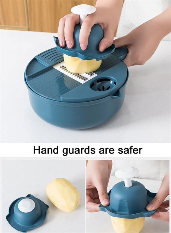 12 bucăți multifuncțional tocător de legume morcovi cartofi răzătoare tăiate mărunțiș pentru bucătărie usturoi comod Gadgets