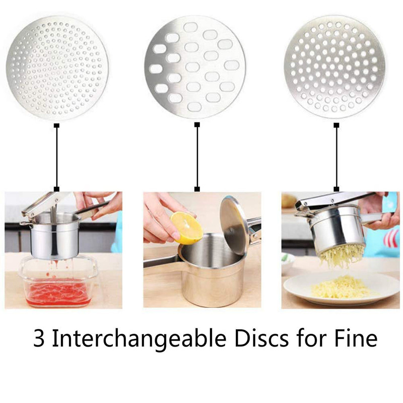 Rozsdamentes acél burgonyavágó és -törő gyümölcsök zöldségfacsaró Konyhai kellékek Főzőeszközök Főoldali Kézi facsaró