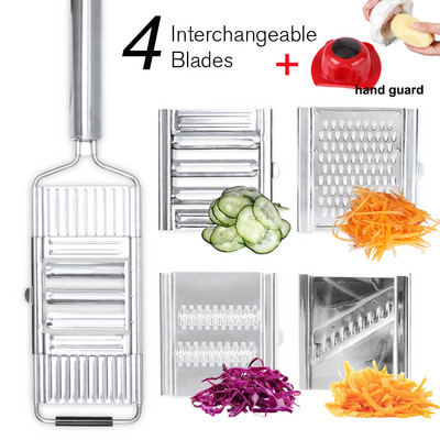 Rezač ribež Višenamjenski rezač od nehrđajućeg čelika Uklonjivi nož za rezanje Gulilica za povrće i voće Pribor za kuhinjske alate