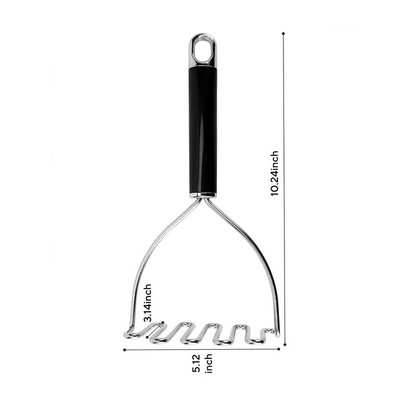Mașină de zdrobire de cartofi din oțel inoxidabil Presă de cartofi în formă de val Mașină de pisat de cartofi din sârmă durabilă cu două straturi Accesorii de bucătărie