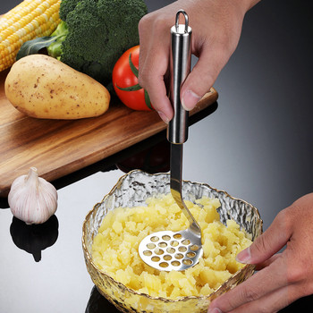 Από ανοξείδωτο χάλυβα πατάτα πατάτας πουρές Ricer Salads Puree Chopper Juice Pusher Θρυμματιστής φρούτων λαχανικών Εργαλεία κουζίνας Αξεσουάρ