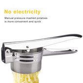 Gnječilica za krumpir od nehrđajućeg čelika, gnječilica za krumpir za teške uvjete rada, za dječju hranu, sokovnik za voće i povrće