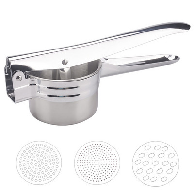 Gnječilica za krumpir od nehrđajućeg čelika, gnječilica za krumpir za teške uvjete rada, za dječju hranu, sokovnik za voće i povrće