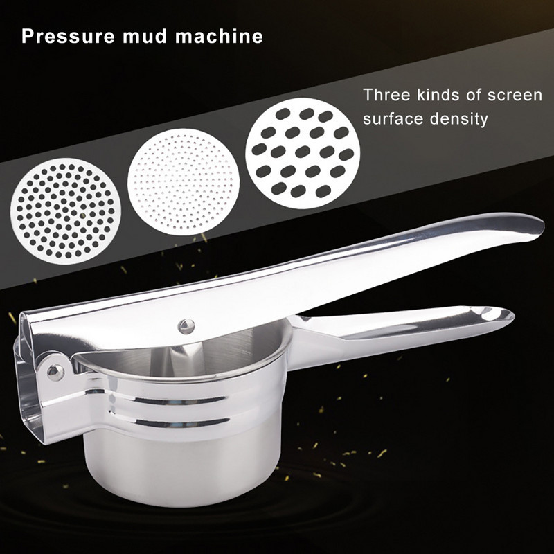 Gnječilica za krumpir od nehrđajućeg čelika, gnječilica za krumpir za teške uvjete rada, za dječju hranu, sokovnik za voće i povrće