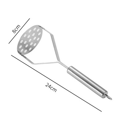 Mașină de zdrobire de cartofi din oțel inoxidabil Mașină de zdrobire pentru piure Mașină de zdrobire de cartofi Aparat de zdrobire netedă pentru piure de cartofi Gadget de bucătărie pentru gătit