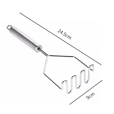 Mașină de zdrobire de cartofi din oțel inoxidabil Mașină de zdrobire pentru piure Mașină de zdrobire de cartofi Aparat de zdrobire netedă pentru piure de cartofi Gadget de bucătărie pentru gătit