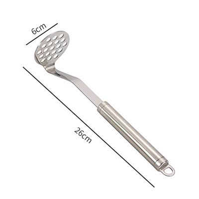 Mașină de zdrobire de cartofi din oțel inoxidabil Mașină de zdrobire pentru piure Mașină de zdrobire de cartofi Aparat de zdrobire netedă pentru piure de cartofi Gadget de bucătărie pentru gătit