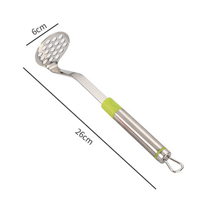Mașină de zdrobire de cartofi din oțel inoxidabil Mașină de zdrobire pentru piure Mașină de zdrobire de cartofi Aparat de zdrobire netedă pentru piure de cartofi Gadget de bucătărie pentru gătit