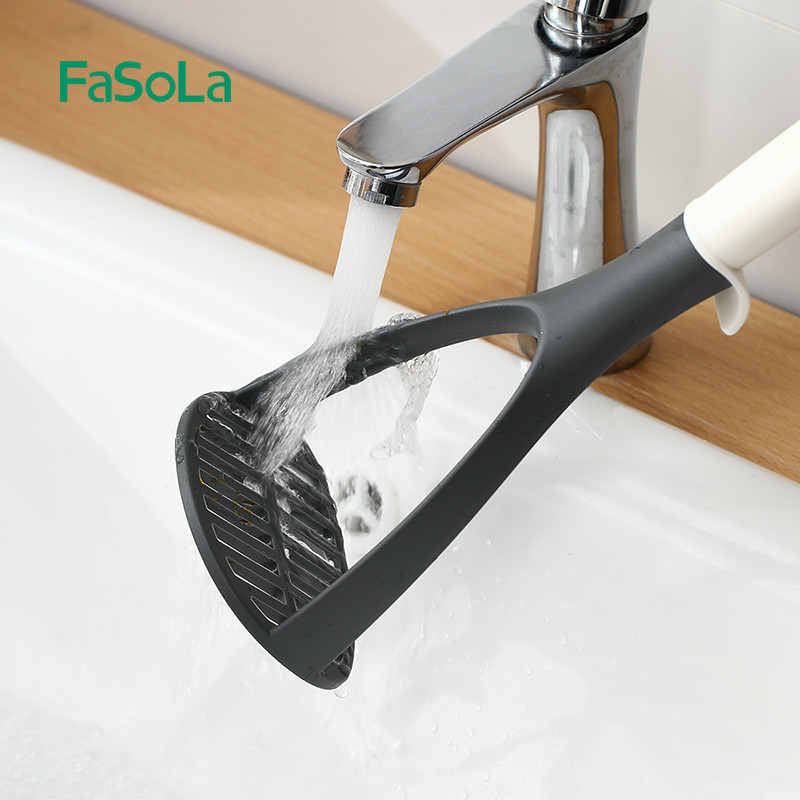 „FaSoLa“ plastikinės bulvių grūstuvės Geriausias virtuvės įrankis Bulvių smulkintuvas maistui Moliūgų ir daržovių virtuvės gaminimo įtaisas