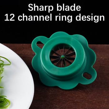 Νέος τεμαχιστής πράσινου κρεμμυδιού Easy Slicer Shredder Plum Blossom Cut Πράσινο Κρεμμύδι Σύρμα Σχέδιο Κουζίνα Εξαιρετικός τεμαχιστής λαχανικών