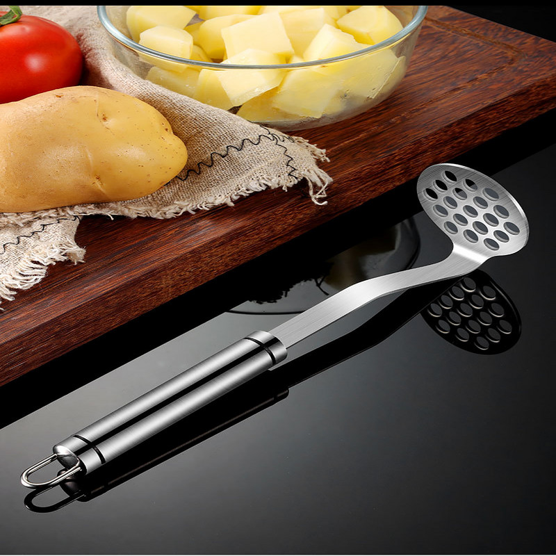 Piure de piure de cartofi Instrument manual de nămol din oțel inoxidabil pentru fructe, roșii, chips de cartofi, tăietor de noroi, unelte de bucătărie pentru fructe și legume