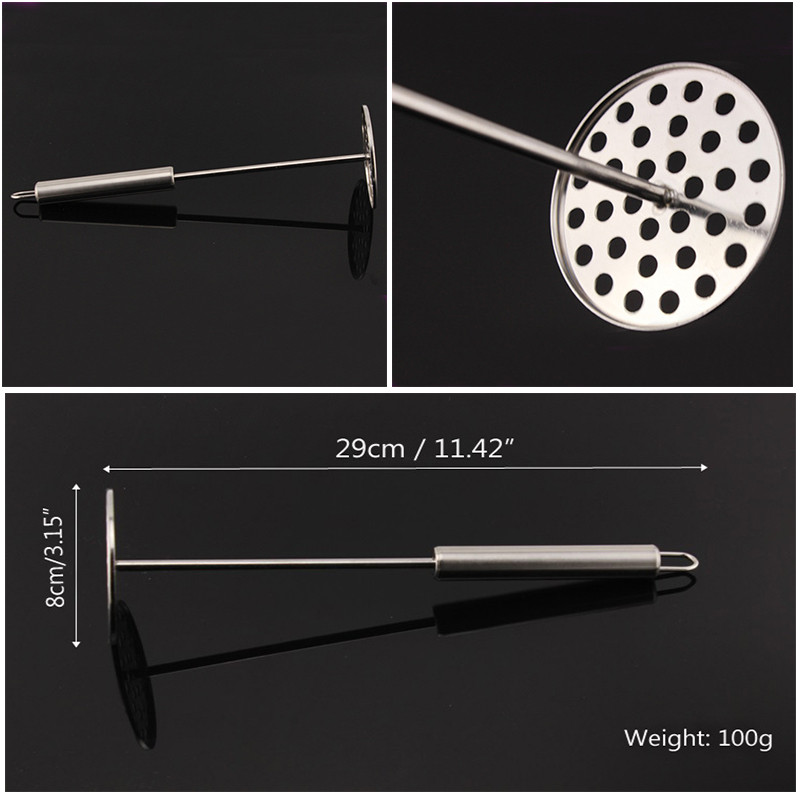 1 buc. Presă de cartofi din oțel inoxidabil, unelte de presat pentru piure de cartofi, instrumente robuste din oțel inoxidabil, unelte de presare pentru cartofi