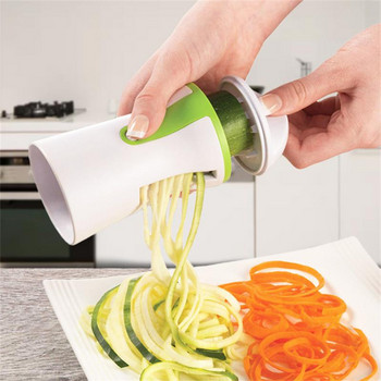 Heavy Duty Spiralizer Σπειροειδής κόφτης λαχανικών φρούτων Κόφτης Τρίφτης καρότου αγγουριού Εργαλείο σαλάτας για κολοκυθάκια Noodle Spaghetti Maker