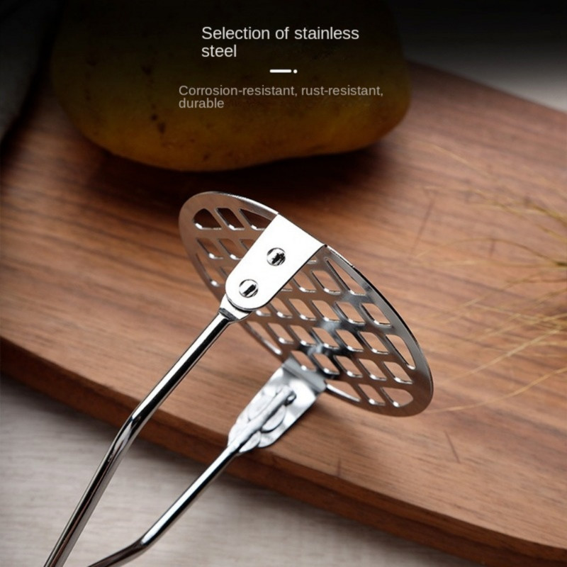 Nerūdijančio plieno bulvių preso rankinis bulvių česnako presas bulvių grūstuvas Bulvių smulkintuvas vaisių mašina virtuvės įtaisas