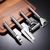 304 Nerūdijančio plieno skustukas Vaisių Daržovių Daugiafunkcinis trintuvas griežinėlių gramdymas Žuvies svarstyklės Morkos aštrūs virtuvės priedaiĮrankis