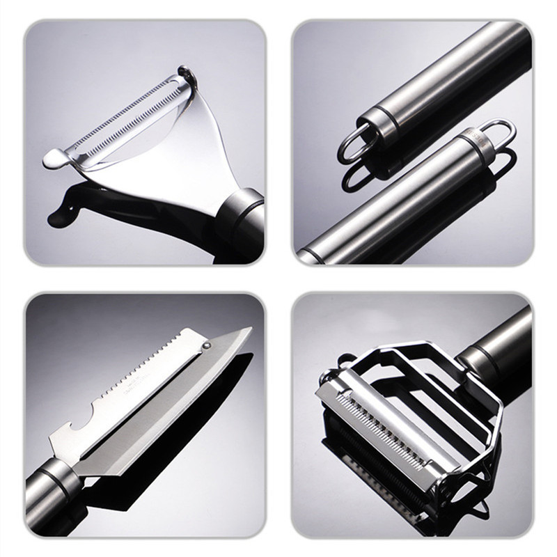 304 Nerūdijančio plieno skustukas Vaisių Daržovių Daugiafunkcinis trintuvas griežinėlių gramdymas Žuvies svarstyklės Morkos aštrūs virtuvės priedaiĮrankis