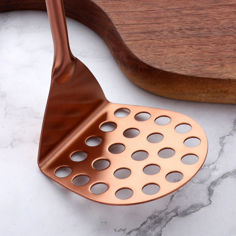 1 vnt Bulvių preso purvo nerūdijančio plieno smulkintuvas Bulvių košės presuotas įrankis Vaisių košės smulkintuvas Daržovių virtuvės įrankių priedas