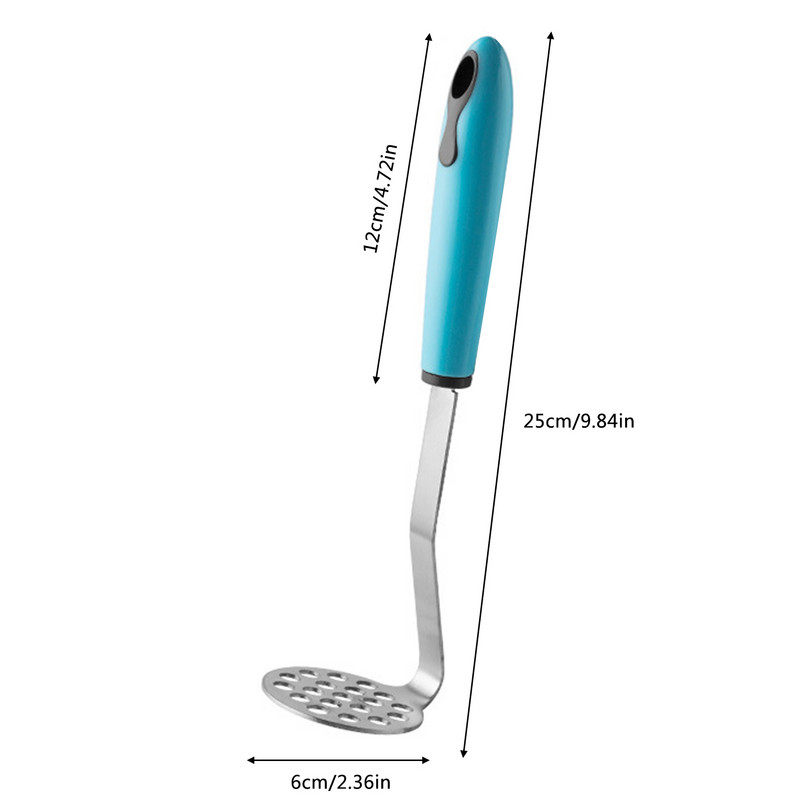 Nerūdijančio plieno bulvių grūstuvės Nerūdijančio plieno rankiniai įrankiai Saldžiųjų bulvių grūstuvės, puikiai tinkančios bulvių trinimui