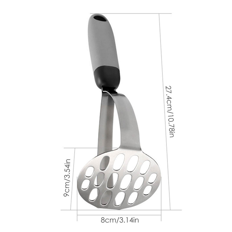 Gnječilica za krumpir od nehrđajućeg čelika za teške uvjete rada Gnječilica za rižu s protukliznom ručkom Gnječilica za voće i povrće Kuhinjski pribor Baby F