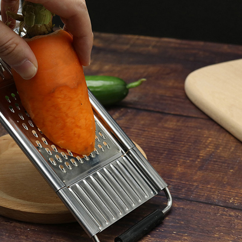 Sjeckalica i rezač od nehrđajućeg čelika od 1/3/4 komada Rezač za povrće i voće Ribelica za guljenje 3 u 1 višenamjenski kuhinjski alat za kuhanje