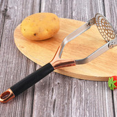 Rozsdamentes acél burgonyanyomó Kényelmes és tartós háztartási gyümölcsléfőző burgonyanyomó konyhai kiegészítők