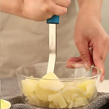Ανοξείδωτος χάλυβας Potato Mud Pressure Mashers Garlic Mud Pressure Puree Tool for Fruit Vegetable Kitchen Gadgets