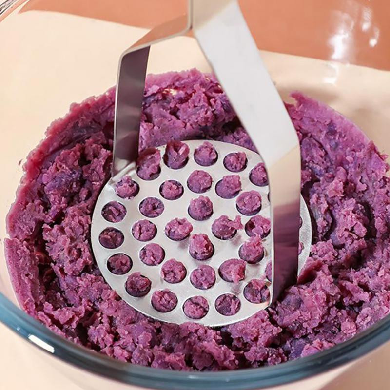 Rozsdamentes acél burgonya sárnyomással hordozható, tartós burgonyanyomó vágó babdaráló Gyümölcs Zöldség prés Konyhai eszközök