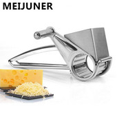 Tăiător de brânză din oțel inoxidabil Răzătoare de brânză Mașină de feliat legume ghimbir Tocător rotativ cu manivelă Instrument de bucătărie Instrumente de coacere