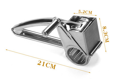 Tăiător de brânză din oțel inoxidabil Răzătoare de brânză Mașină de feliat legume ghimbir Tocător rotativ cu manivelă Instrument de bucătărie Instrumente de coacere