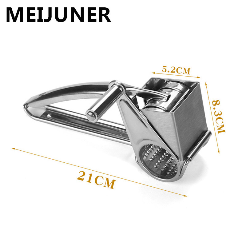 Tăiător de brânză din oțel inoxidabil Răzătoare de brânză Mașină de feliat legume ghimbir Tocător rotativ cu manivelă Instrument de bucătărie Instrumente de coacere