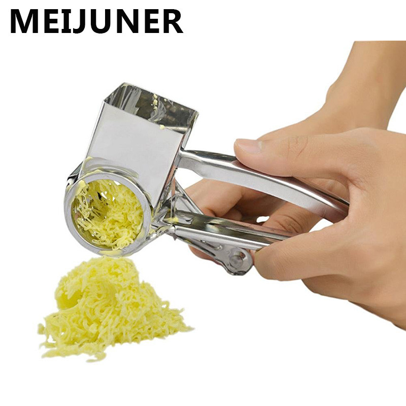 Tăiător de brânză din oțel inoxidabil Răzătoare de brânză Mașină de feliat legume ghimbir Tocător rotativ cu manivelă Instrument de bucătărie Instrumente de coacere