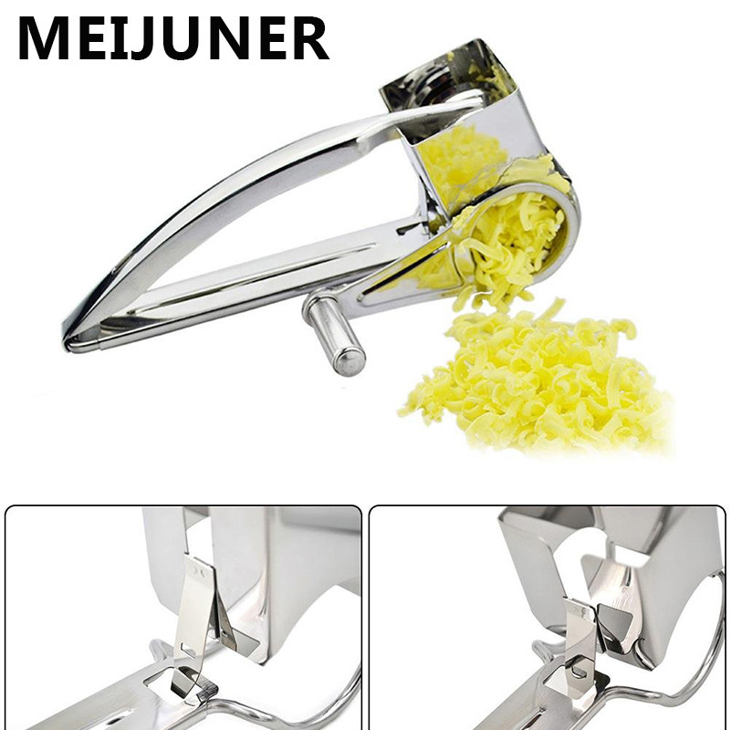 Tăiător de brânză din oțel inoxidabil Răzătoare de brânză Mașină de feliat legume ghimbir Tocător rotativ cu manivelă Instrument de bucătărie Instrumente de coacere