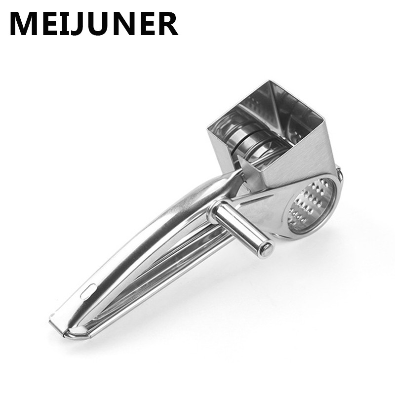 Tăiător de brânză din oțel inoxidabil Răzătoare de brânză Mașină de feliat legume ghimbir Tocător rotativ cu manivelă Instrument de bucătărie Instrumente de coacere