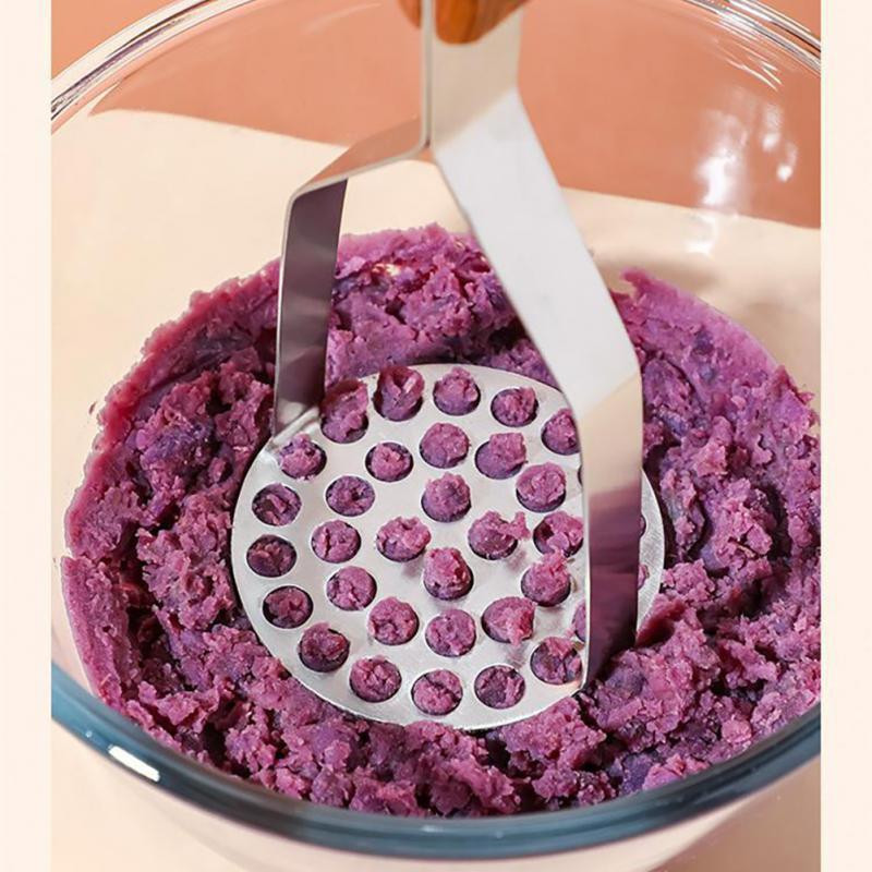 Konyhai préselt burgonyakészítő burgonya rizsnyomó háztartási rozsdamentes acél burgonya iszapnyomó hosszú nyelű konyhai eszközök