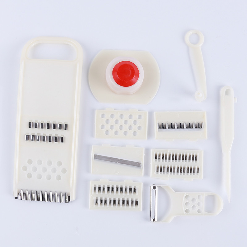 Kreatív Hasznos 11 db Többfunkciós aprító Gyümölcs Zöldség Hámozó Burgonyaszeletelő Kocka Aprító Vágó Könnyű Konyhai Szerszámok