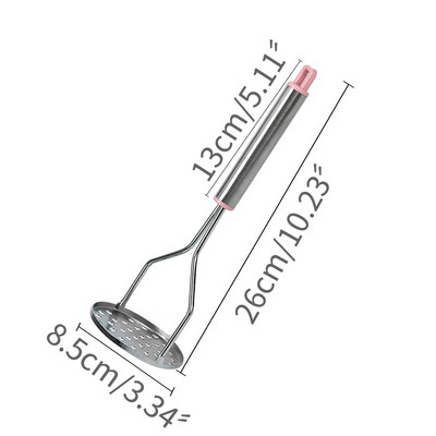 Gnječilica za krumpir od nehrđajućeg čelika Ljubičasta kućanska gnječilica za krumpir Dodatna gnječilica za bebe Kuhinjski dodaci Alati za kuhanje