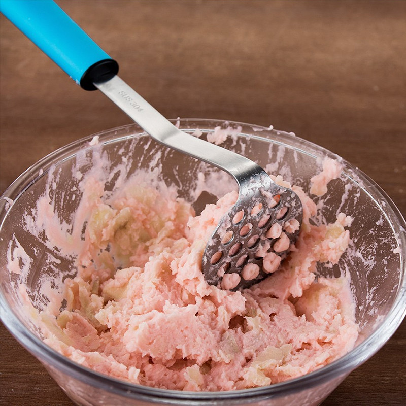 Gnječilica za krumpir od nehrđajućeg čelika Ljubičasta kućanska gnječilica za krumpir Dodatna gnječilica za bebe Kuhinjski dodaci Alati za kuhanje