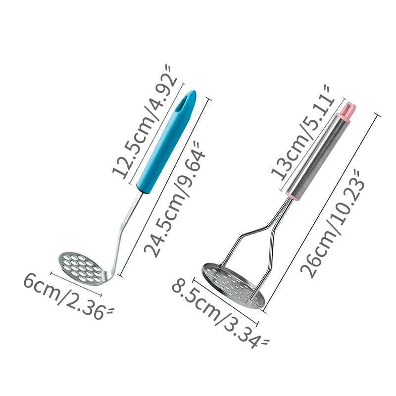 Gnječilica za krumpir od nehrđajućeg čelika Ljubičasta kućanska gnječilica za krumpir Dodatna gnječilica za bebe Kuhinjski dodaci Alati za kuhanje