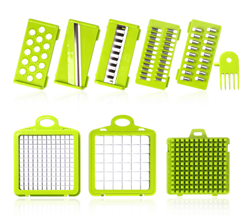 Tocător ceapă răzătoare multiplă pentru tăietor de legume Concasor de alimente Tăiător de bucătărie Tocător manual de varză Mandolină Accesorii pentru casă