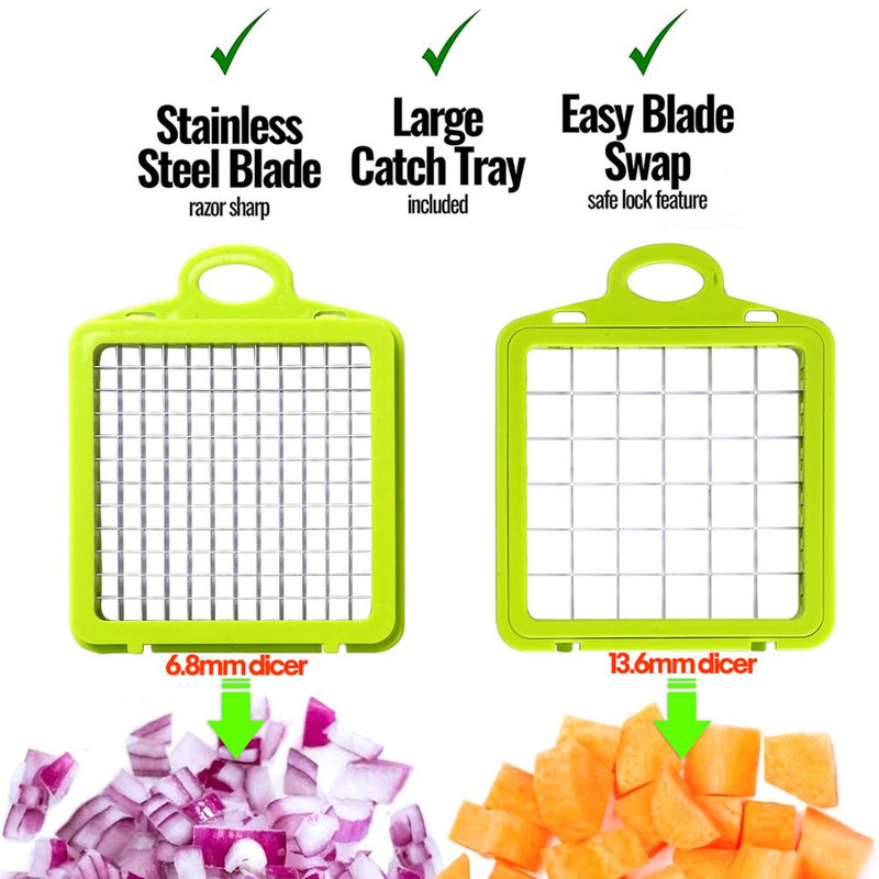 Tocător ceapă răzătoare multiplă pentru tăietor de legume Concasor de alimente Tăiător de bucătărie Tocător manual de varză Mandolină Accesorii pentru casă