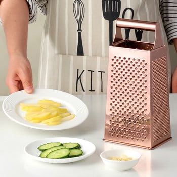 Rose Gold Πολυλειτουργικός τρίφτης Potato Masher Ricer Vegetable Fruits Tool Fruit Slicer Peeler Carrot Shredder Κουζίνα Gadgets