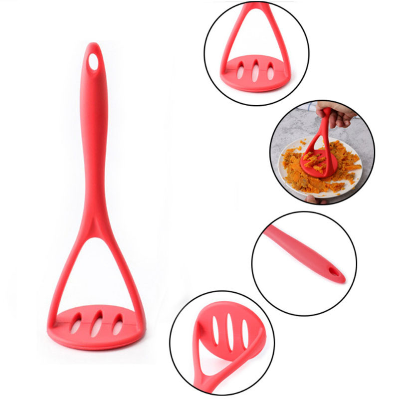 Szilikon burgonyanyomó széles törőlappal a sima burgonyapüréhez Gyümölcs-zöldség Konyhai eszközök Rizzasztóprés aprító