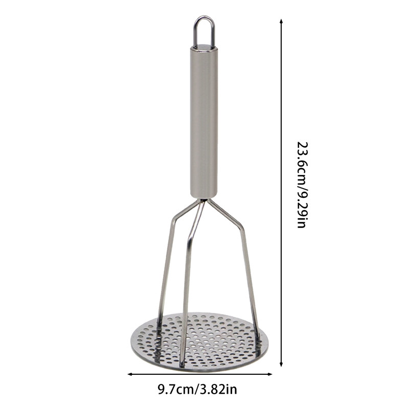 Rozsdamentes acél burgonyaprés eszközök Burgonyanyomó fogantyúval Főzőeszközök Konyhai kiegészítők 1db burgonyanyomó aprító