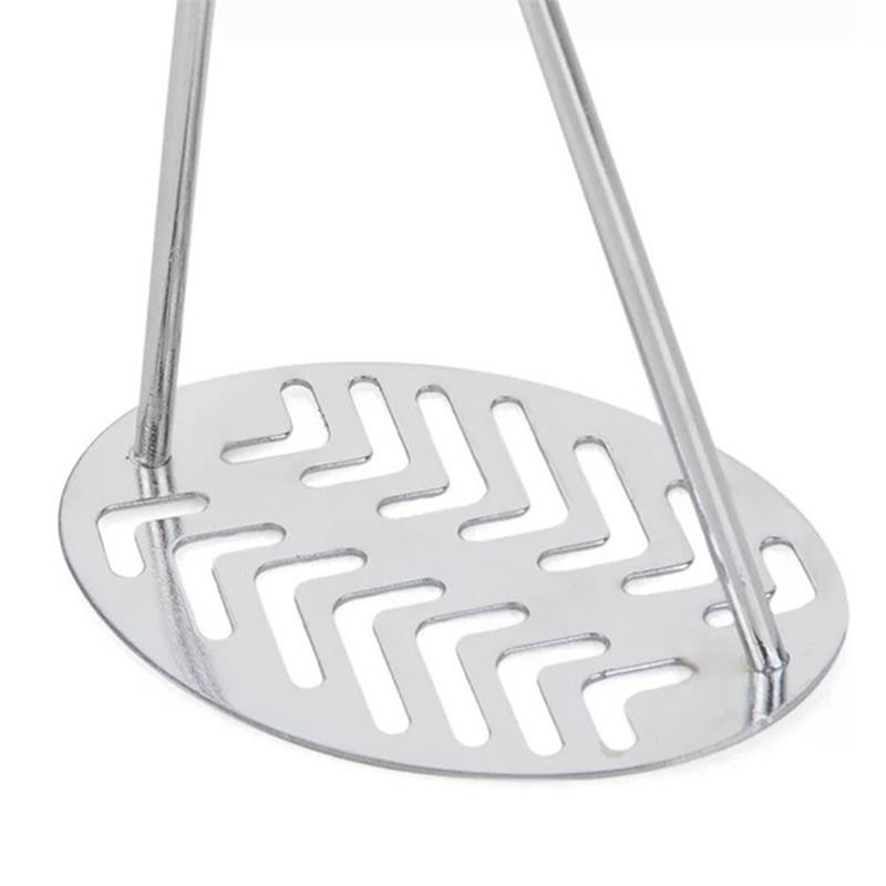 2 DB rozsdamentes acél burgonyanyomó fa fogantyú Kézi pépesítő konyhai ételnyomó konyhai kütyük Tartozékok