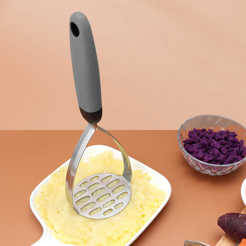 Piure de cartofi din oțel inoxidabil Piure de cartofi stoarse Unelte pentru fructe și legume Accesorii pentru obiecte de bucătărie