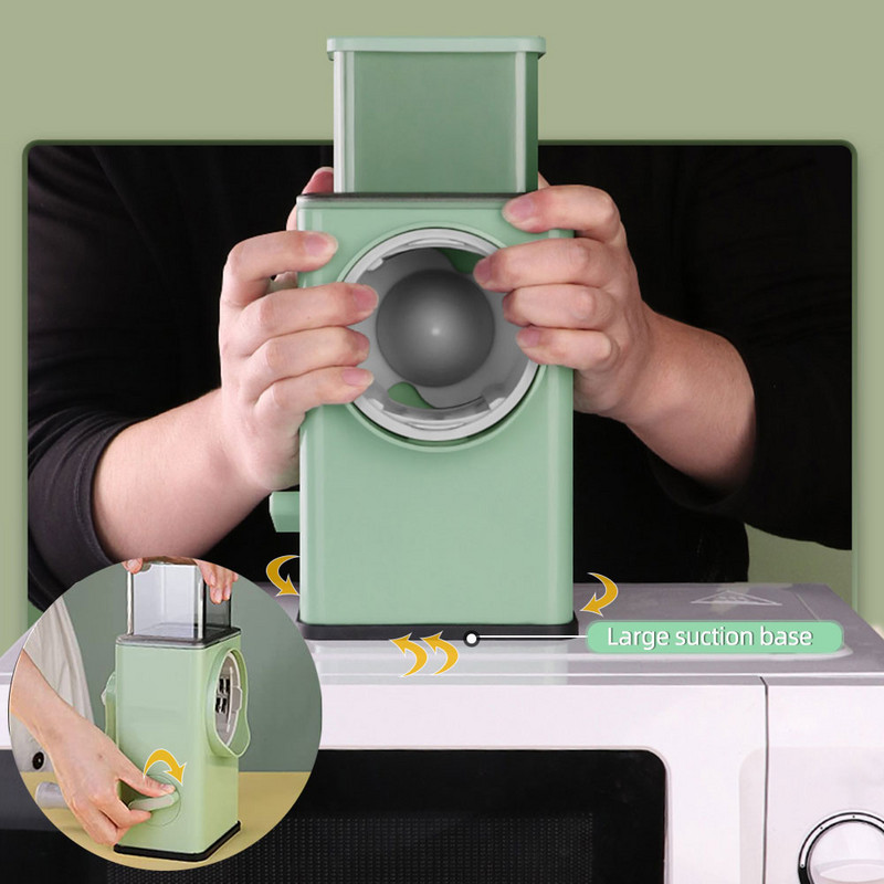 Ručni rezač povrća Rezač Kuhinjski dodaci Višenamjenski Okrugli rotirajući Rezač krumpira Sir Kuhinjski pribor