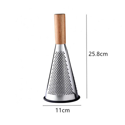 Konyhai Kreatív Kúp Zöldség Gyümölcs Reszelő Fokhagyma daráló Szeletelő Kézi Konyhai robotgép Fa nyelű Otthoni Konyhai Kiegészítők