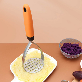 Кухненски инструменти Преса за картофи от неръждаема стомана за домакинска употреба Преса за картофи от неръждаема стомана за картофено пюре с дръжка