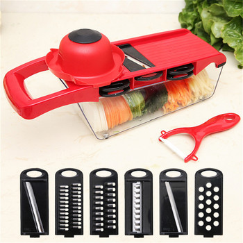 6in1 Multifunctional Vegetable Slicer Carrot Potato Fruit Melon Peeler Cutter Εγχειρίδιο Vegetable Shredder Αξεσουάρ κουζίνας